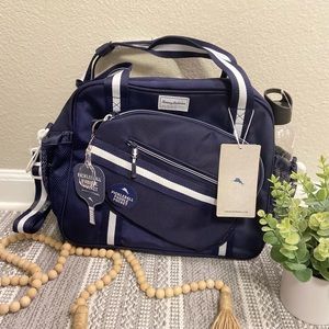Tommy Bahama Pickleball Tote Bag Navy & White w/ Strap & Water bottle ✨NWT✨